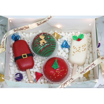 Christmas Gift Box (Cakesicles + Chocolate Bombs Set)
