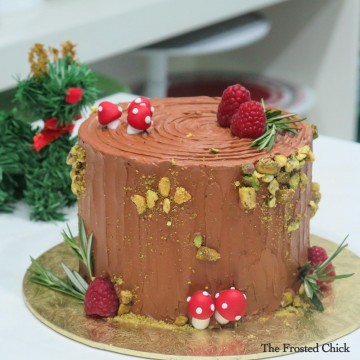 Christmas Log Stump Cake