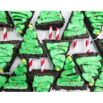 Christmas Tree Brownies