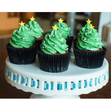 Christmas Tree Cupcakes