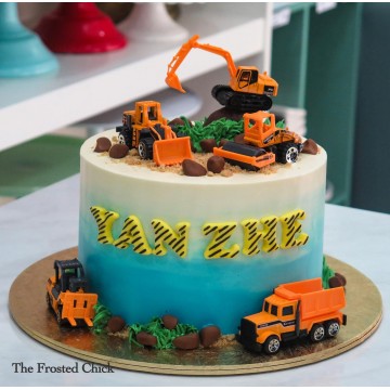 Rock Construction Site Cake