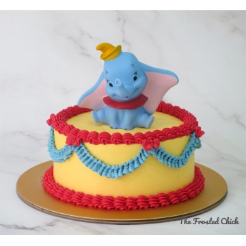 Dumbo Inspired Circus Cake