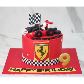 Formula One Race Car Cake