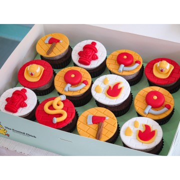 Firefighter Cupcakes