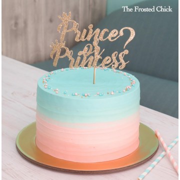 Gender Reveal Swirl Cake