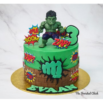 Hulk Inspired Cake