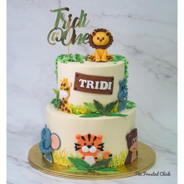 Amazon.com: Wild Two Cake Topper Safari Animal Second Birthday Cake Decor  Jungle Wild Safari Zoo Themed 2nd Birthday Party Cake Supplies Decorations  : Grocery & Gourmet Food