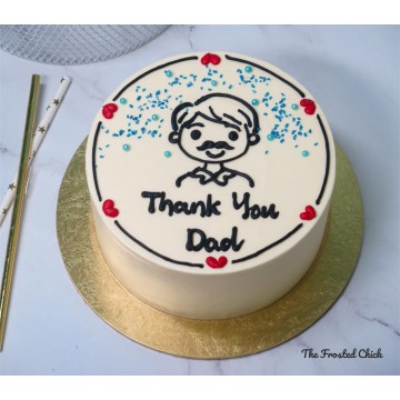 Minimalist Dad Cake (Expedited)