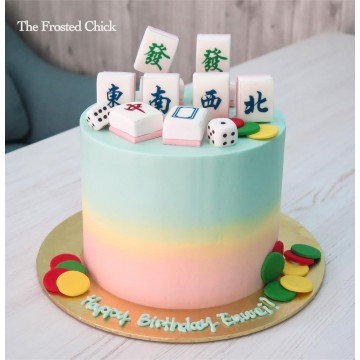 Pastel Mahjong Cake (Expedited)