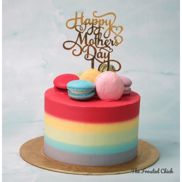 Rainbow Macaron Cake (Money Pulling option)