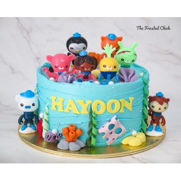 The Octonauts Cartoon Baking Cake Decoration Set Children Birthday Party  Plug-in Supplies Kid Anime Figures Kawaii Cup Cake Card | Fruugo ES