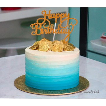 Money Pulling Ombre Cake