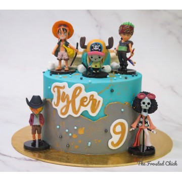 One Piece Anime Inspired Fault Line Cake (Expedited)