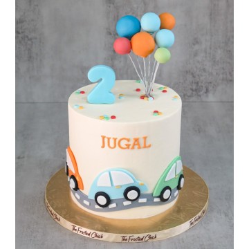 I Love Cars Cake