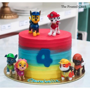 Paw Patrol Inspired Swirl Cake (Expedited)