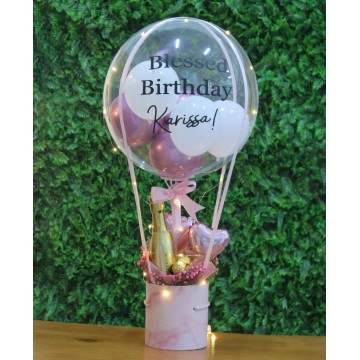 Pretty in Pink Hot Air Balloon Box