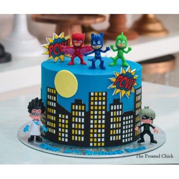 PJ Masks Skyline Cake