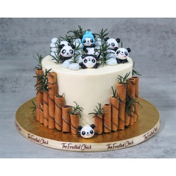 Playful Pandas Cake