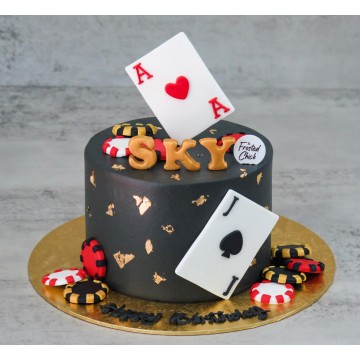 Blackjack Poker Cake