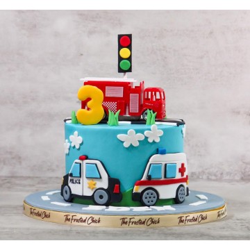 Rescue Vehicles Cake