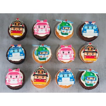 Robocar Poli Cupcakes