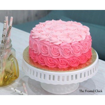 Ombre Rosette (Fresh Cream Cake)