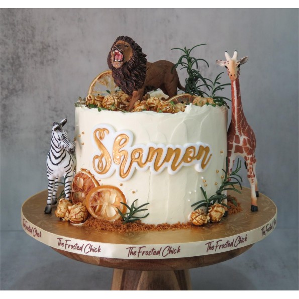 Rustic Safari Animals Cake Rustic Safari Animals Cake
