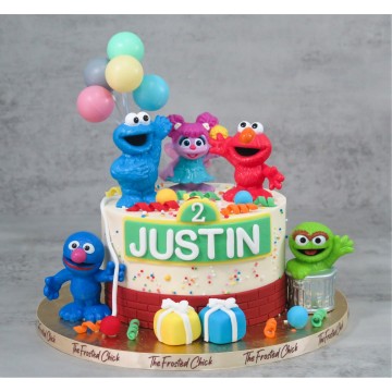 Sesame Street Playdate Cake