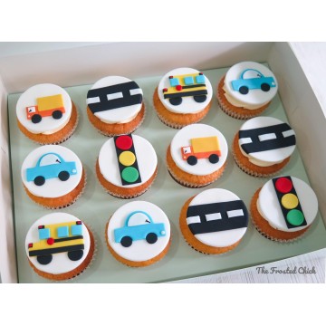 Transport Themed Cupcakes