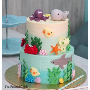 Underwater Sea Creatures Cake