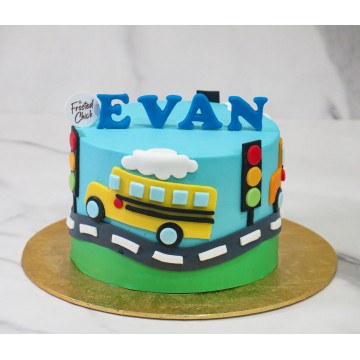 Wheels on the Bus Cake