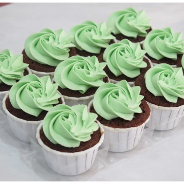 Mini Mint Chocolate Cupcakes (Per Dozen)