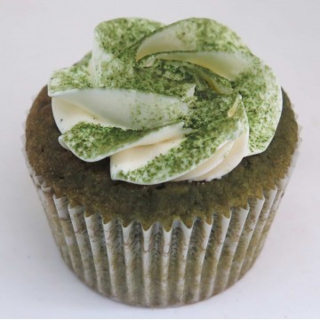 Matcha Azuki Bean Cupcake