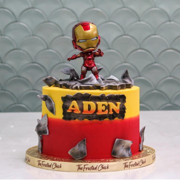 I am Iron Man Inspired Cake