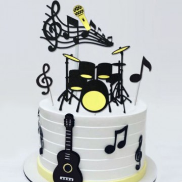 Music Band Cake Topper Set