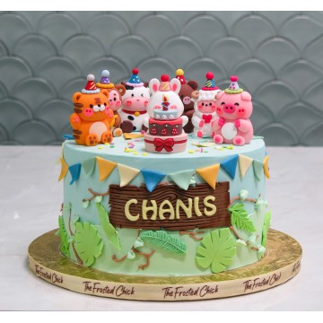 Cutesy Animal Party Cake