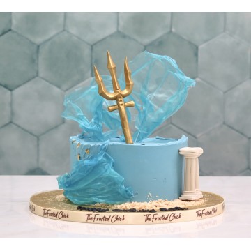 Percy Jackson Poseidon Trident Cake