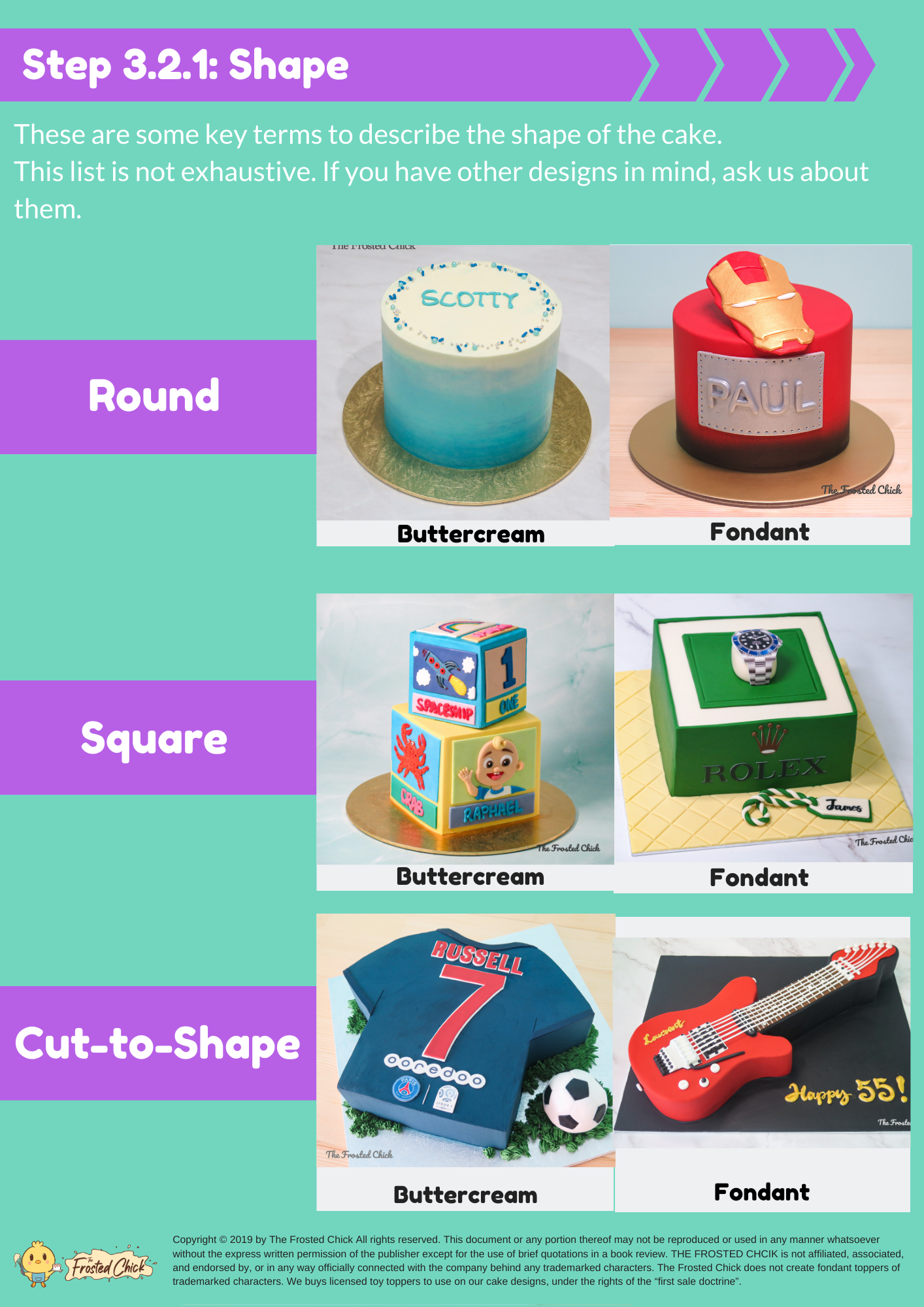 customised cake shape